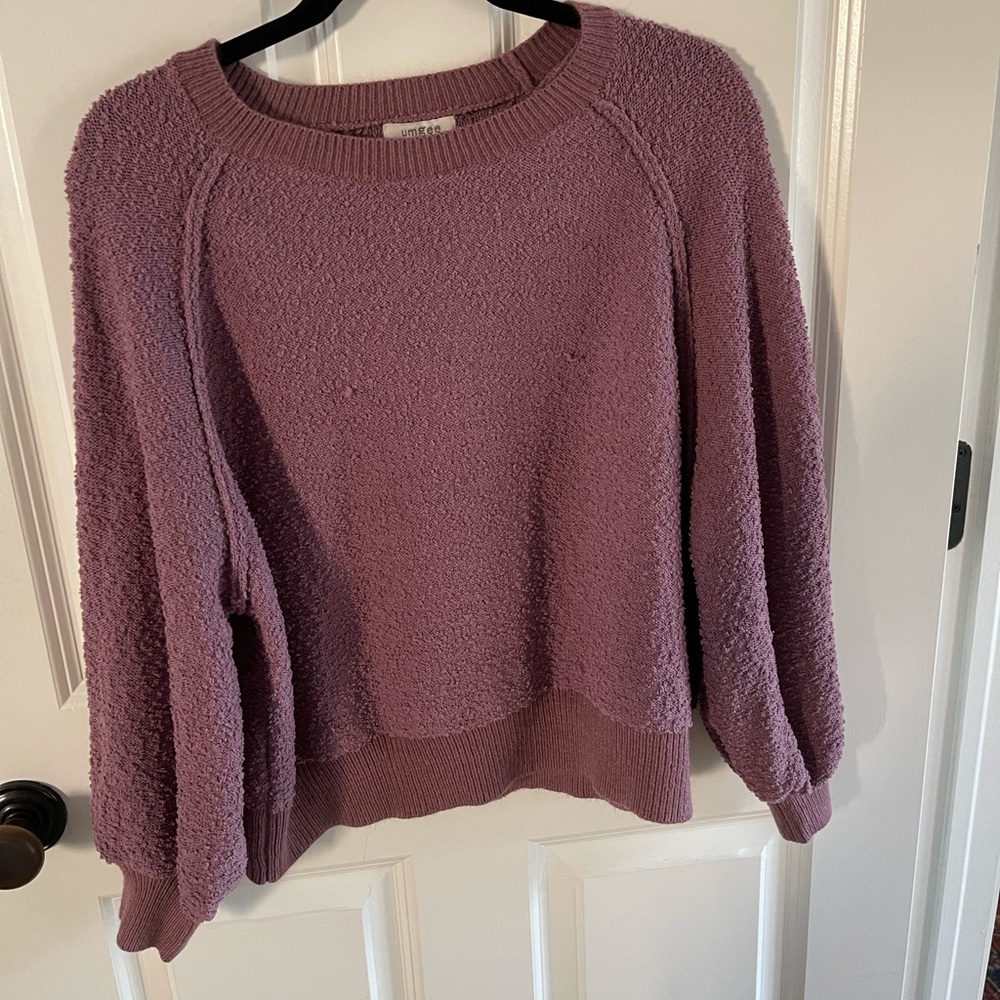 Umgee mauve textured sweater - Picture 2 of 4